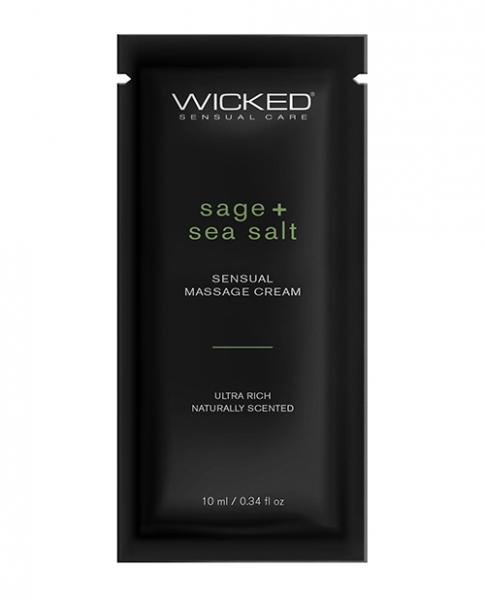 Wicked Sensual Care Sage & Sea Salt Massage Cream - .34 Oz