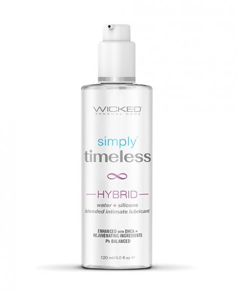 Wicked Sensual Care Simply Timeless Hybrid Water & Silicone Lubricant - 4 Oz