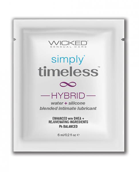 Wicked Sensual Care Simply Timeless Hybrid Water & Silicone Lubricant - .2 Oz