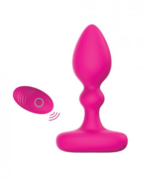 Pink Elephant Lil Rumble Rechargeable Vibe W/remote - Pink - Click Image to Close