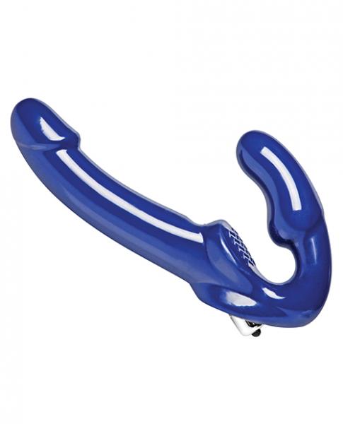 Revolver II Strapless Strap On G-Spot Dildo Blue