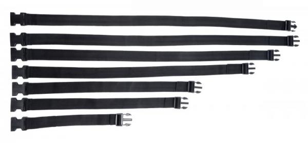 Subdued Full Body Straps Nylon Restraints Black - Click Image to Close