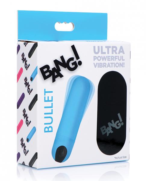 Bang! Vibrating Bullet W/ Remote Control - Blue