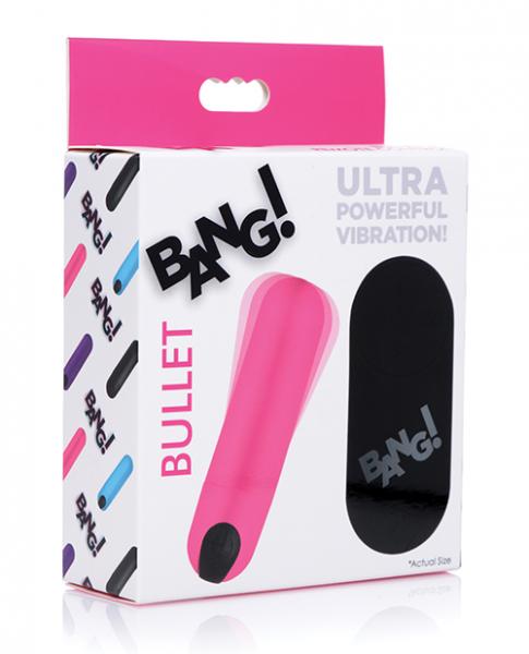 Bang! Vibrating Bullet W/ Remote Control - Pink - Click Image to Close