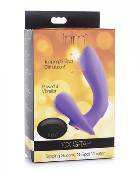 No Eta $$inmi 10x G-tap Tapping Silicone G Spot Vibrator - Purple