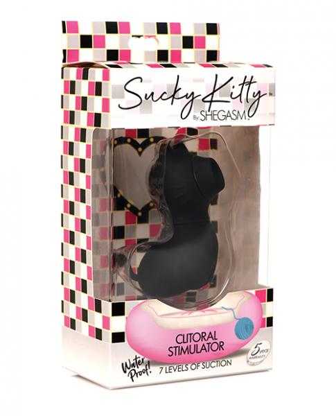 Inmi Shegasm Sucky Kitty Clitoral Stimulator - Black - Click Image to Close