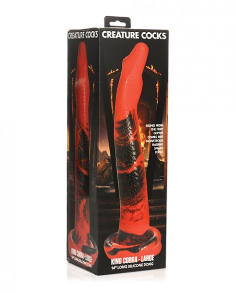 Creature Cocks King Cobra Large Silicone Dildo - Click Image to Close