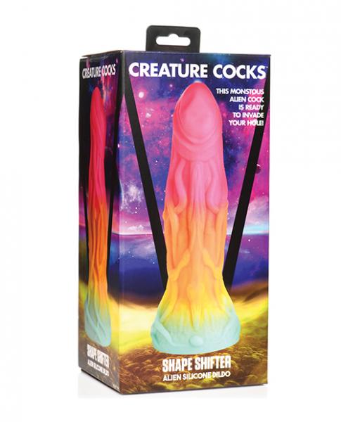 Creature Cocks Shape Shifter Alien Silicone Dildo - Multi Color - Click Image to Close