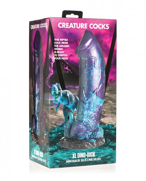 Creature Cocks Dino Dick Silicone Dildo - Xl - Click Image to Close