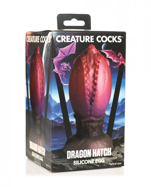 Creature Cocks Dragon Hatch Silicone Egg - Large Multi Color - Click Image to Close