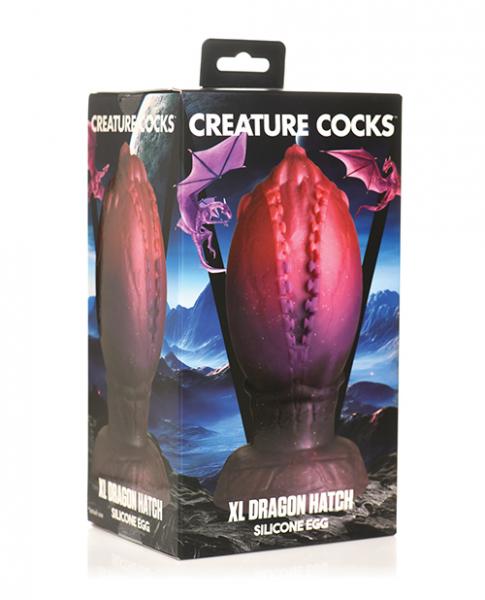 Creature Cocks Dragon Hatch Silicone Egg - Xl Multi Color