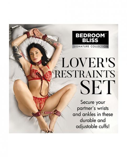 Bedroom Bless Lover's Restraint Set - Red - Click Image to Close