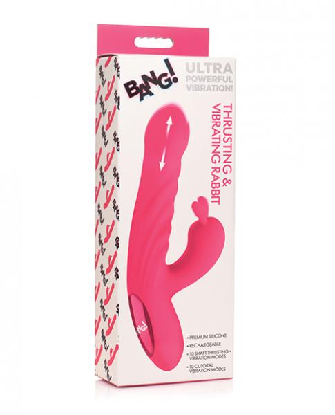 Bang! 10x Thrusting & Vibrating Rabbit - Pink