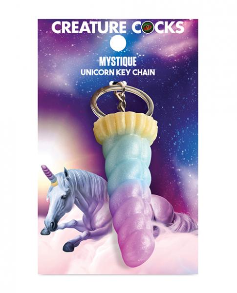 Creature Cocks Mystique Unicorn Silicone Key Chain - Multi Color - Click Image to Close