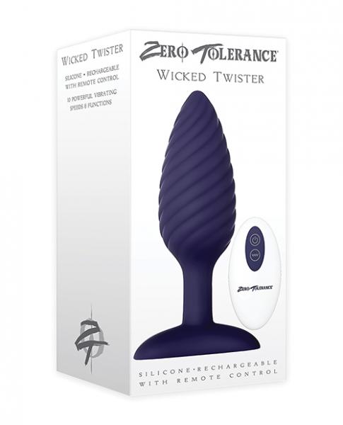 Zero Tolerance Wicked Twister Anal Rechargeable - Purple - Click Image to Close