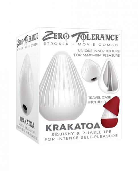 Zero Tolerance Krakatoa Stroker - White - Click Image to Close