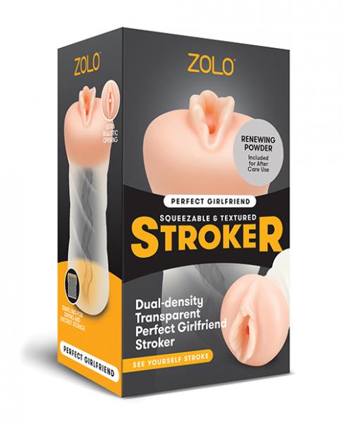 Zolo Perfect Girlfriend Dual Density Transparent Stroker - Click Image to Close