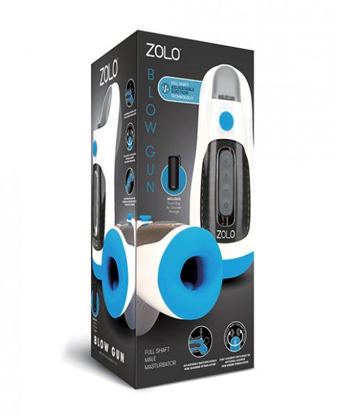 Zolo Blow Gun - White/blue - Click Image to Close