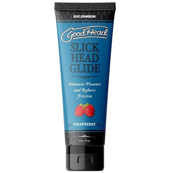 Goodhead Slick Head Glide 4 Oz Strawberry (bulk) - Click Image to Close