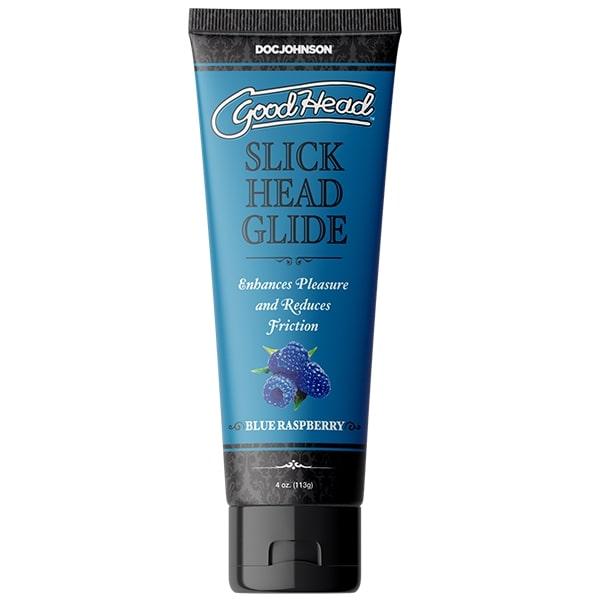 Goodhead Slick Head Glide 4 Oz Blue Raspberry (bulk) - Click Image to Close