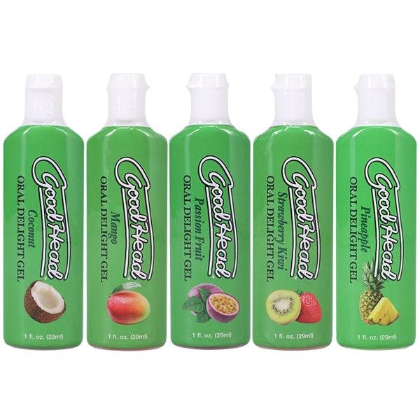 Goodhead Oral Delight Gel 5 Pk Tropical Fruits - Click Image to Close