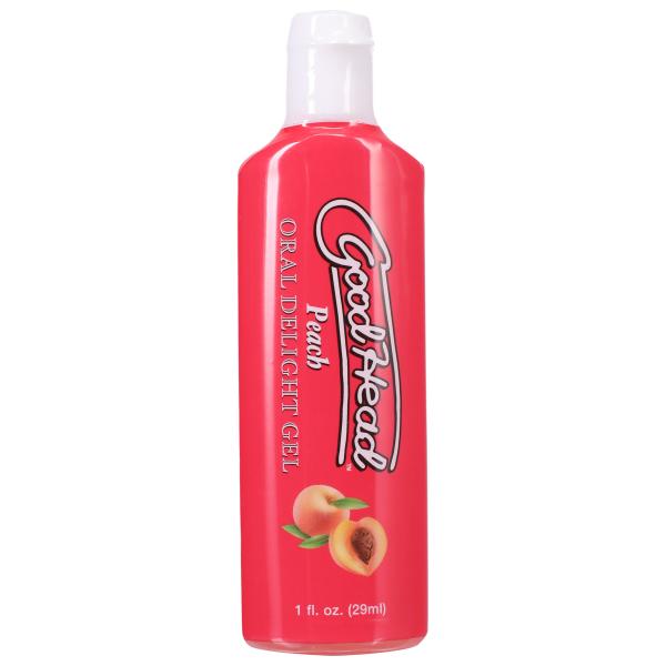 Goodhead Oral Delight Gel 1 Oz Peach (bulk) - Click Image to Close