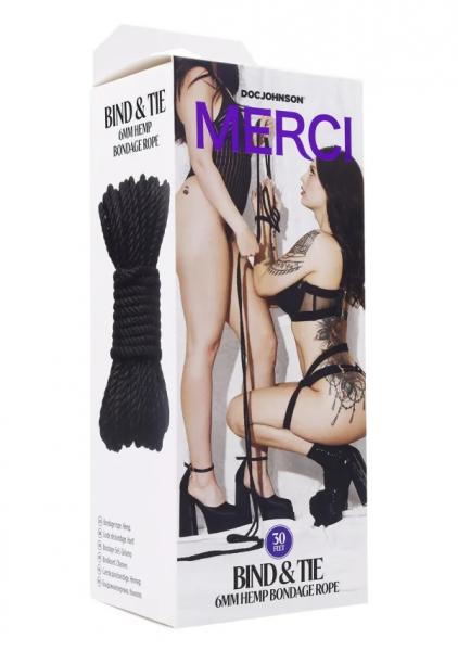 Merci Bind & Tie 30ft Blck - Click Image to Close