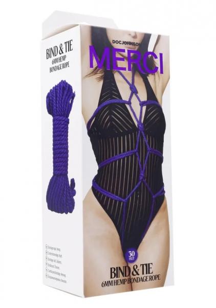 Merci Bind & Tie 30ft Violet - Click Image to Close