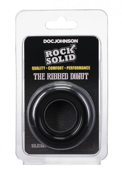 Rock Solid Ribbed Donut Black