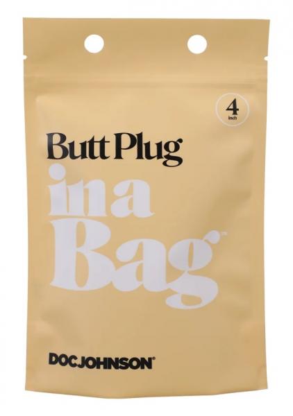 In A Bag Butt Plug 4 Black " - Click Image to Close