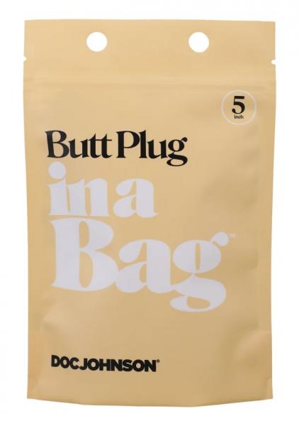 In A Bag Butt Plug 5 Black " - Click Image to Close