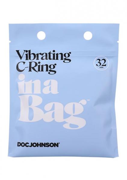 In A Bag Vibrating C-ring Black - Click Image to Close