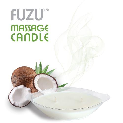 Fuzu Massage Candle Coconut Passion 4oz - Click Image to Close