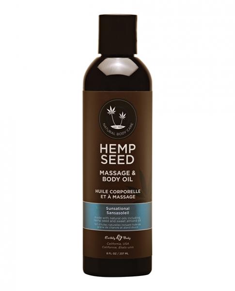 Hemp Seed Massage Oil Sunsational 8 Oz - Click Image to Close