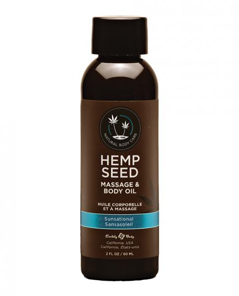 Hemp Seed Massage Oil Sunsational 2 Oz - Click Image to Close