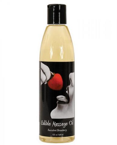 Massage Oil Edible Strawberry 8Oz