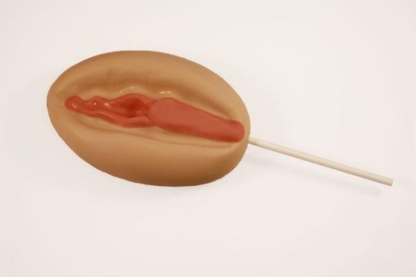 Super Vagina with Stick Butterscotch Lollipop - Click Image to Close