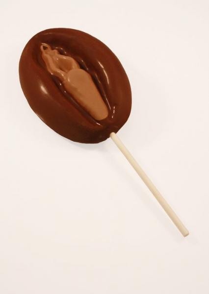 Erotic Chocolate Super Vagina with Stick Lollipop - Click Image to Close