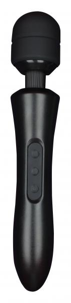 Edonista Gloria Large Wand Vibrator Black - Click Image to Close