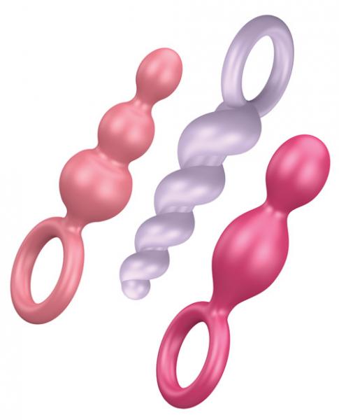 Satisfyer Plugs 3 Set Assorted Color Butt Plugs - Click Image to Close