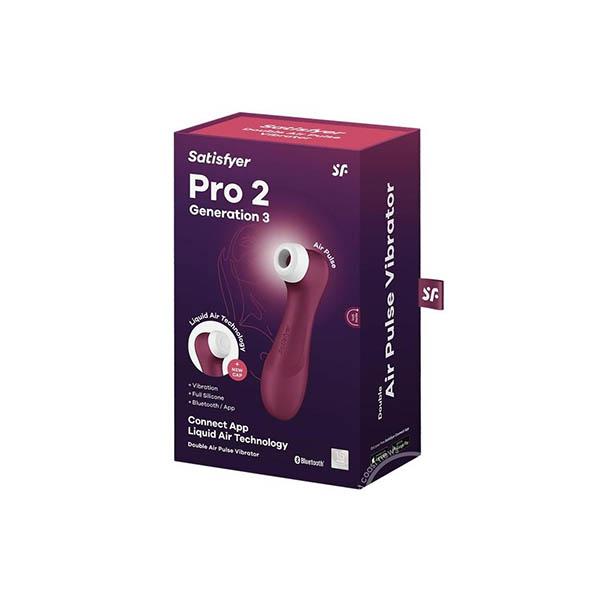 Satisfyer Pro 2 Generation 3 W/ App Wine Red (net) - Click Image to Close