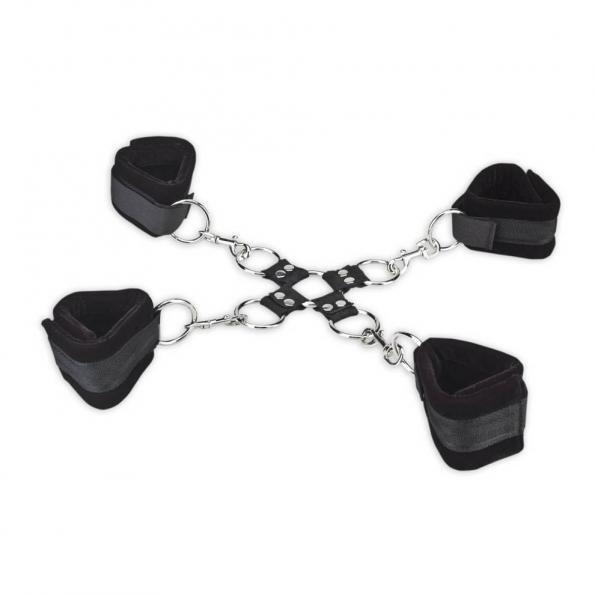 Lux Fetish 5 Piece Hogtie Set Black