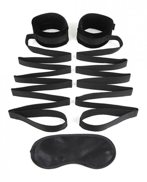 Lux Fetish Bondage Bed Strap Restraint System 2 Piece Set - Click Image to Close