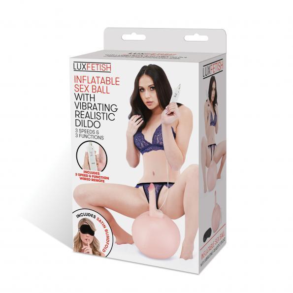 Lux Fetish Inflatable Sex Ball W/ Vibrating Dildo