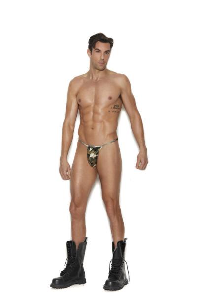 G-string Pouch W/ T-back Camo O/s - Click Image to Close