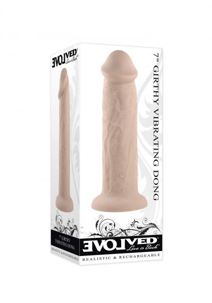 Evolved 7in Girthy Vibrating Dong Light