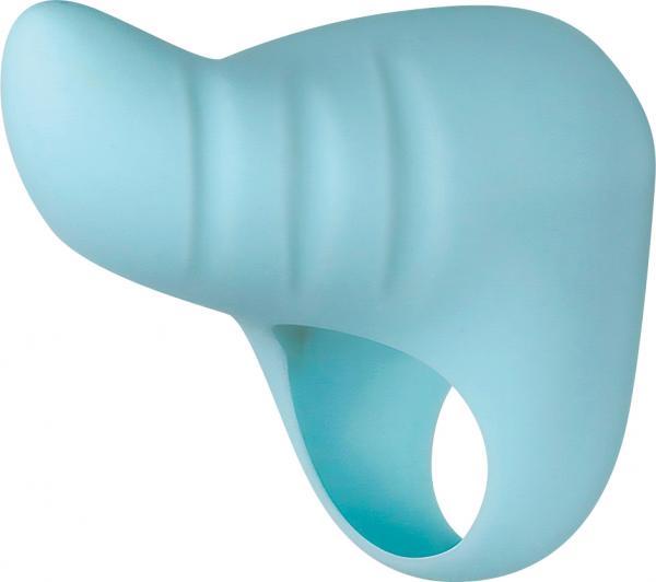 Rechargeable Pinkie Promise Blue Finger Vibrator - Click Image to Close