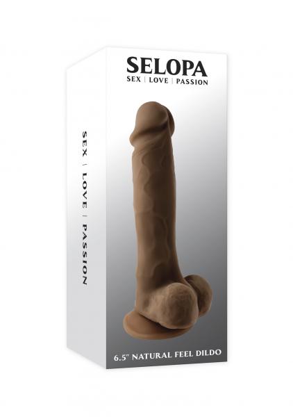 Evolved 6.5 In Natural Feel Dildo Dark