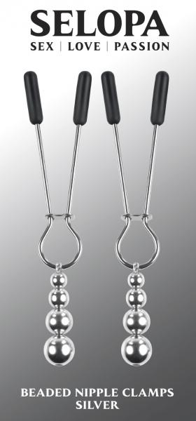 Selopa Beaded Nipple Clamps Silver