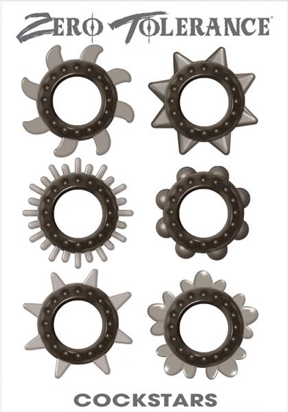 Cock Stars Cock Rings 6 Pack - Click Image to Close